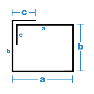 Veranschaulichung der Maße für Baustahlmatten als geschlossener Mattenkorb